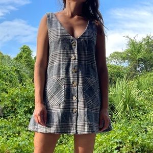 Vintage checkered mini dress